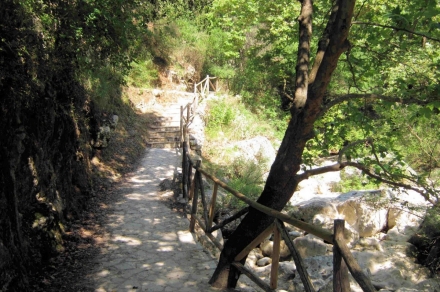 Path to waterfalls Nydri